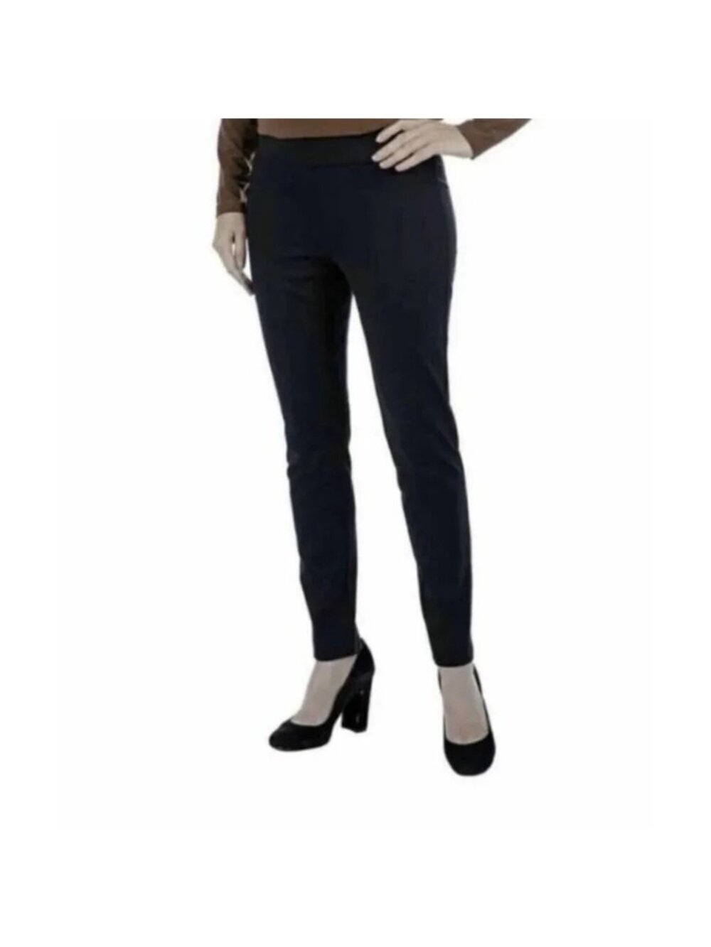 NEW Mr. Max Black Hollywood Slim Leg Stretch Pants - Small